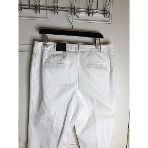 Lane Bryant Women's The Lena Moderately Curvy Fit Crop Pants White ~ Size 14 - Picture 5 of 6